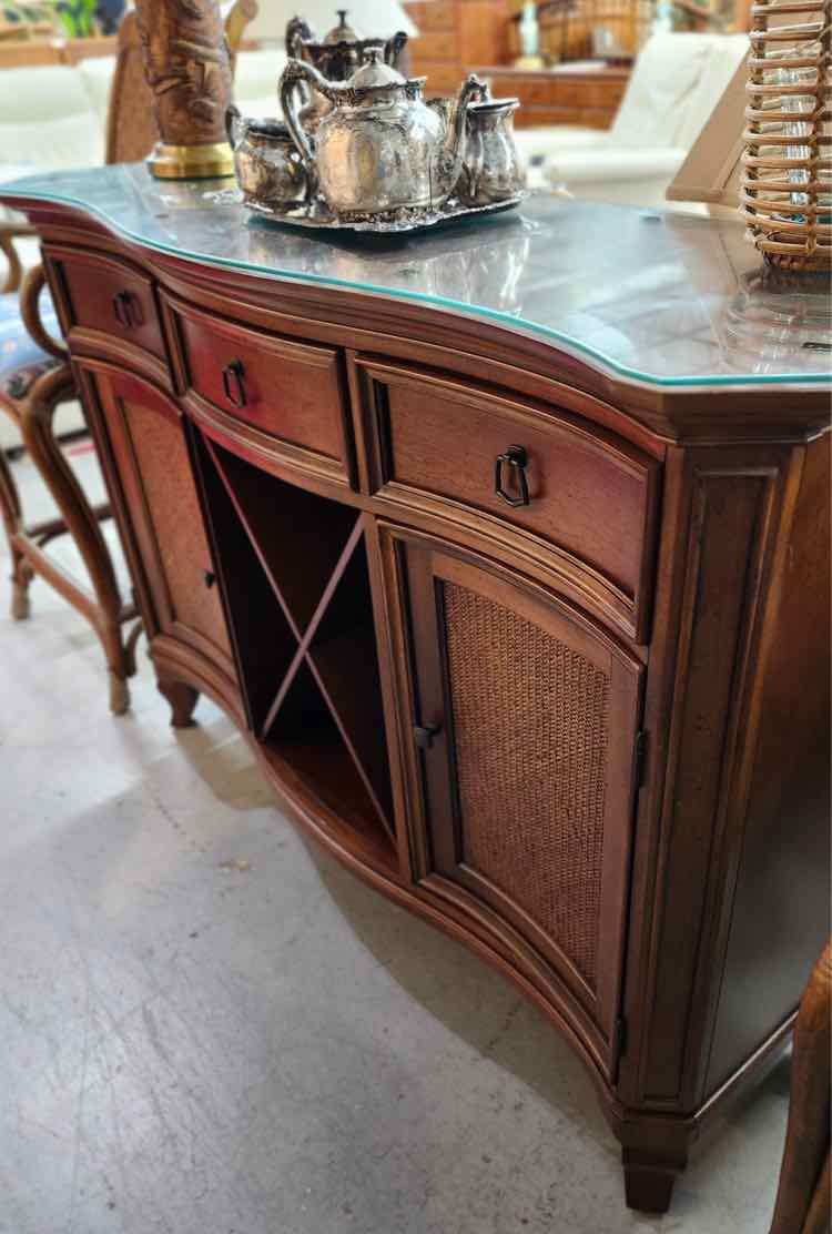 Hooker Server w/Glass Top