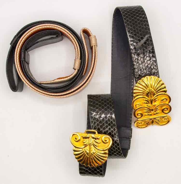 Set of 3 Reptile Alexis Kirk Belts