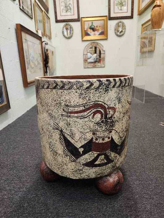 Quezalcoat Terra Cotta Pot w/ Feet