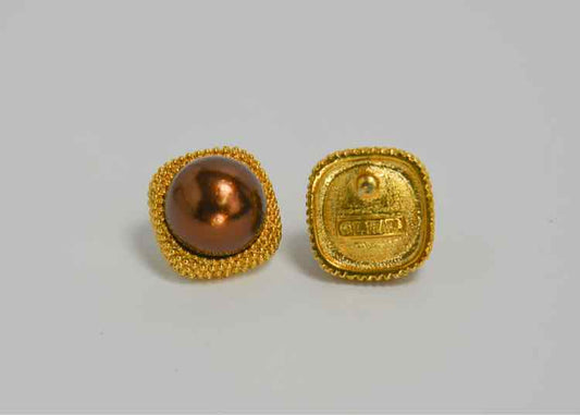 Carolee Goldtone Earrings