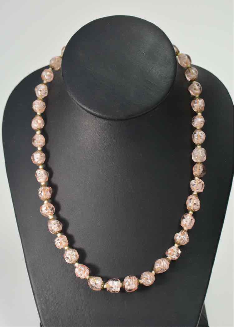 Vtg.Murano Sommerso Glass Necklace