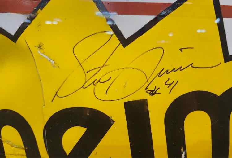 "Nascar Fender After Crash" Autographed Steve Grissom