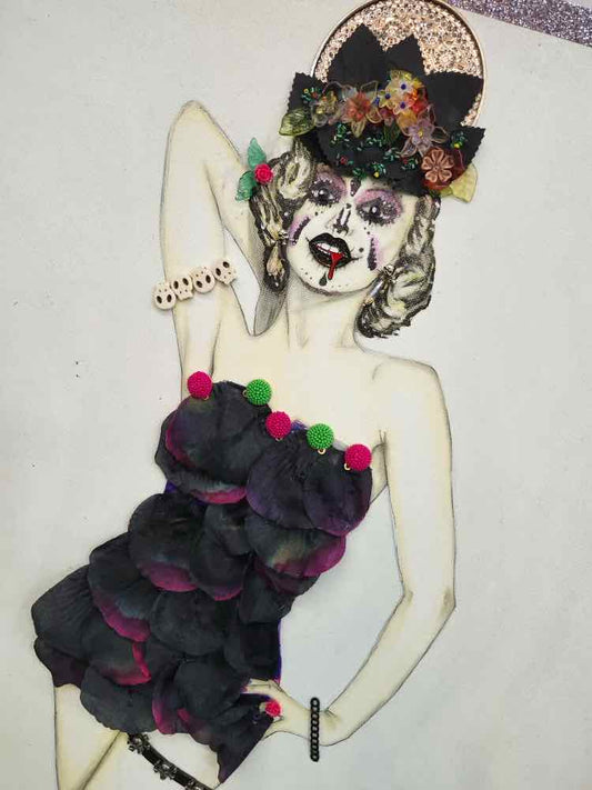 Art Sugar Skull Marilyn Monroe Redux