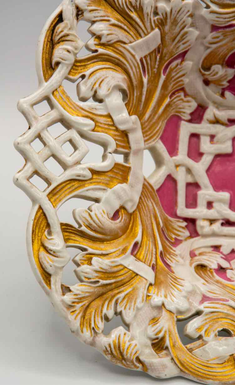 Gold Gilded Meissen Bowl
