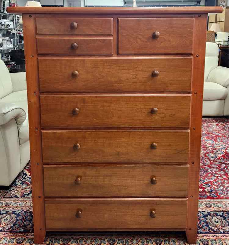 Thomasville Cherry Wood Tall Boy Dresser