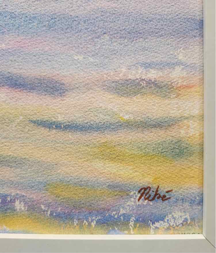 'Boat on the Bay' Watercolor by Nike