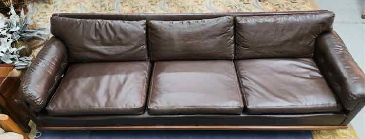MCM Brown Leather Couch