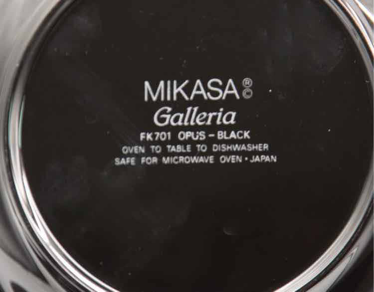Mikasa Deco Dish Set/Opus Black