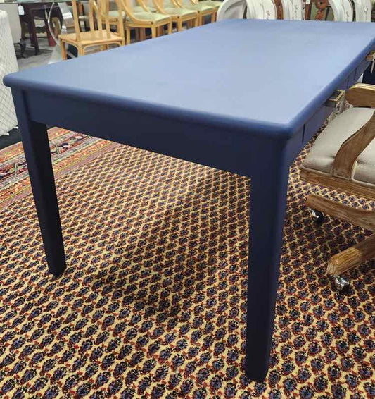 Navy 2 Drawer Desk