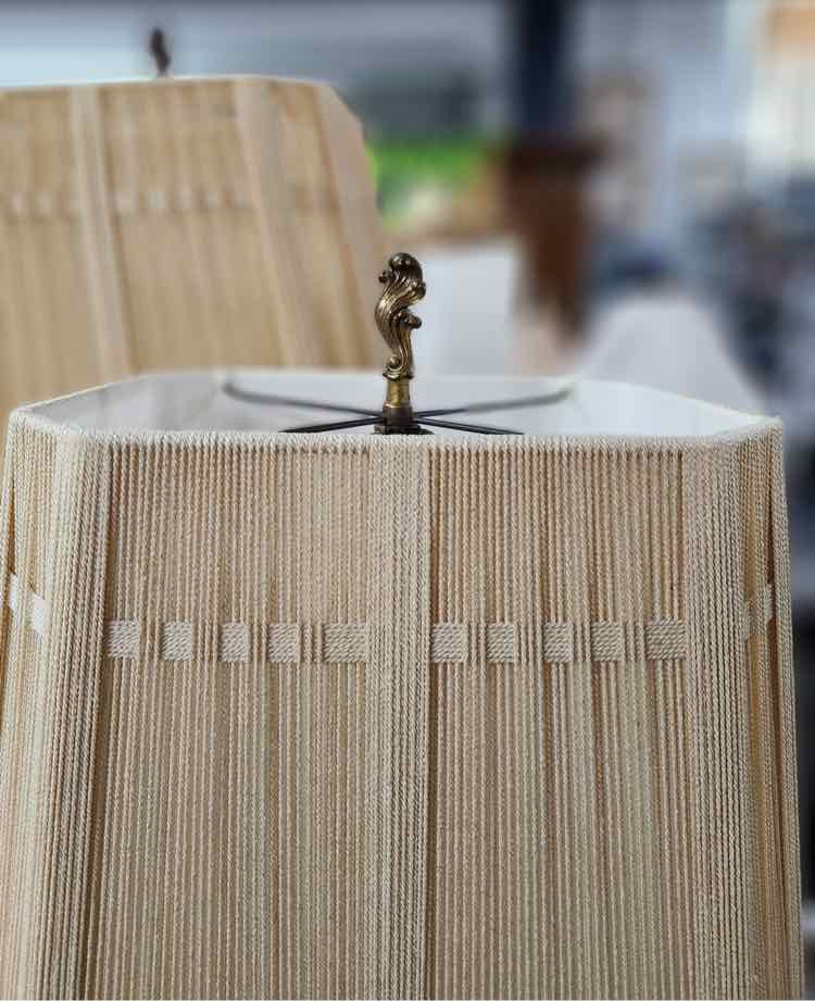 Pair of Black/Copper Lamps