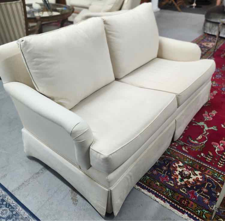 Suede Loveseat