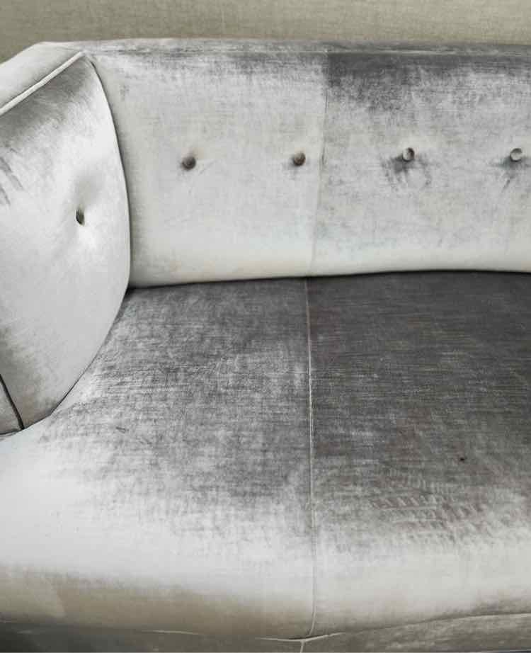 Mitchell Gold Silver Couch