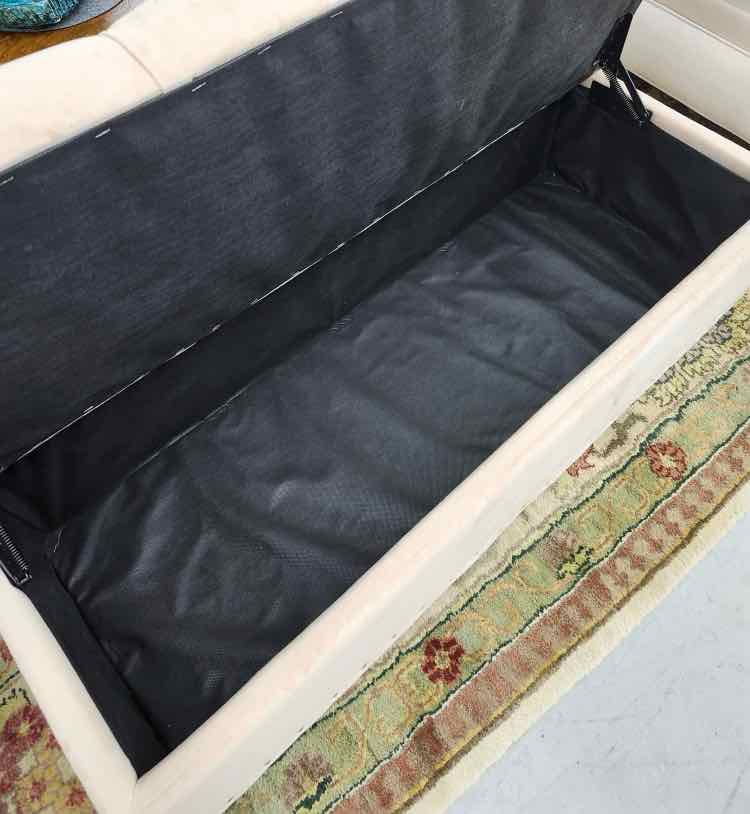 Pink Storage Ottoman