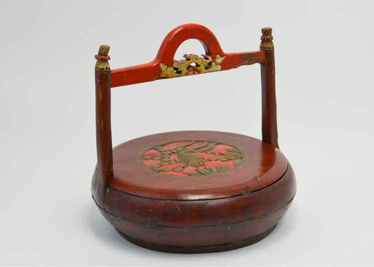 Antique Chinese Elmwood Rice Container