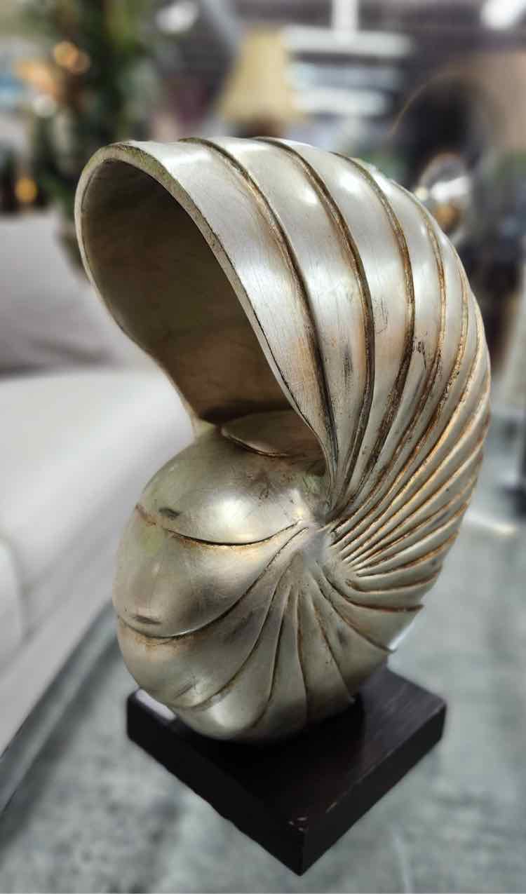Decorative Gold Faux Shell Sculpture