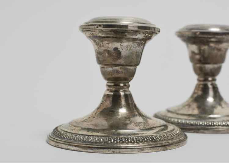 Pair of Sterling Candle Holders