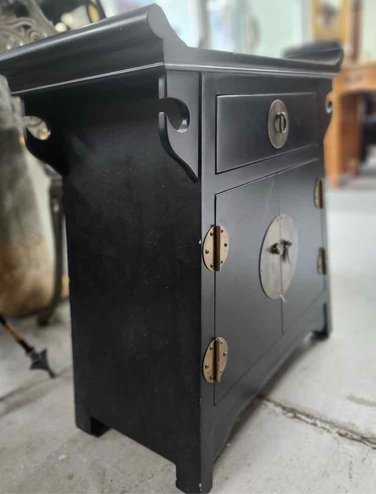 Small Black Asian Cabinet