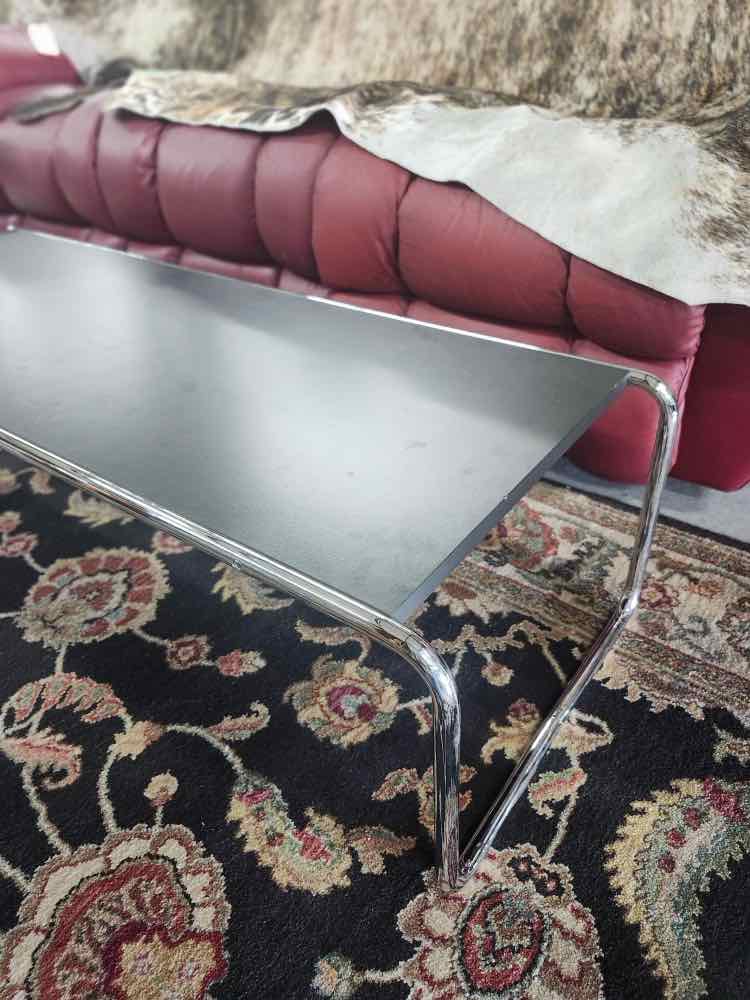 Black and Chrome Coffee Table