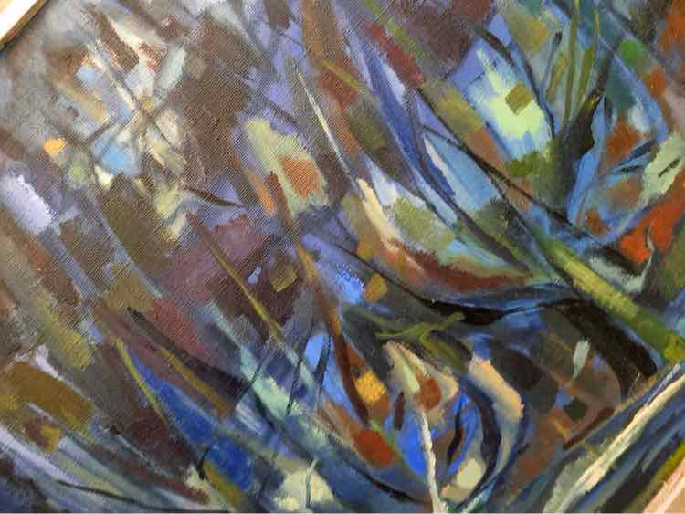 Forest at Night Oil Painting