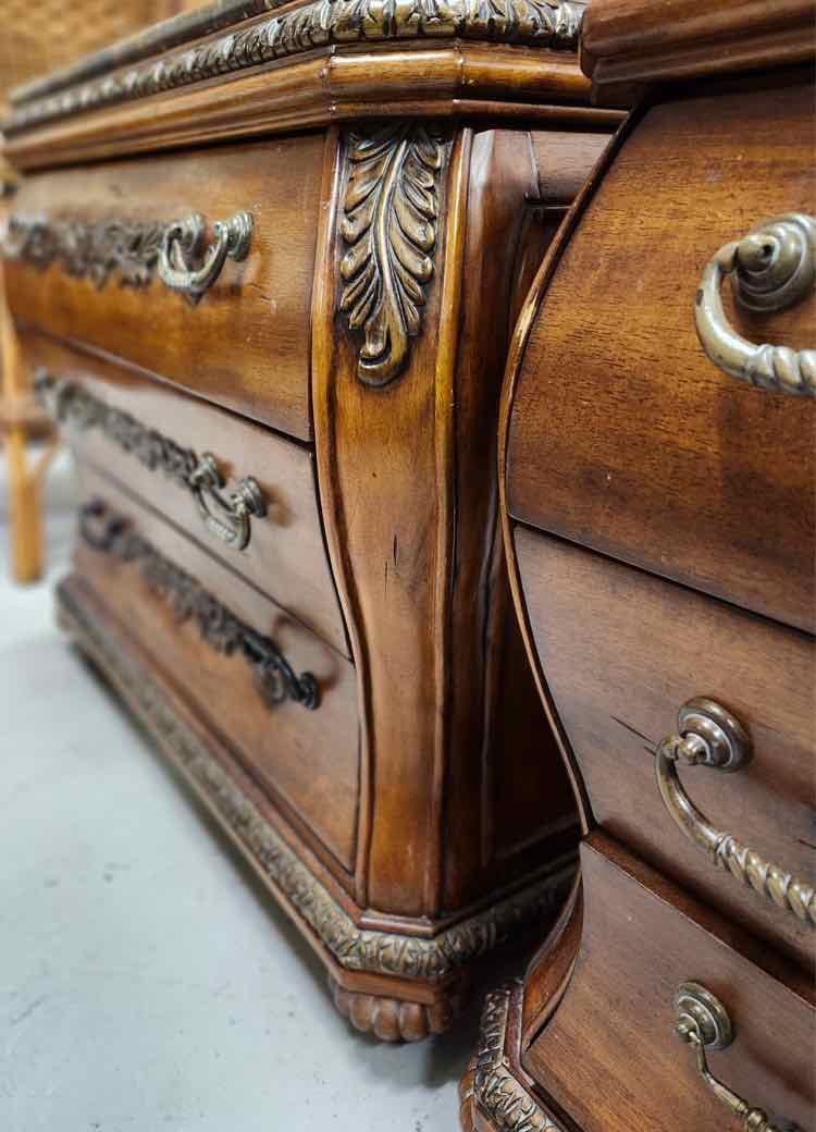 Pair of 'Stone Like' Nightstands AS IS