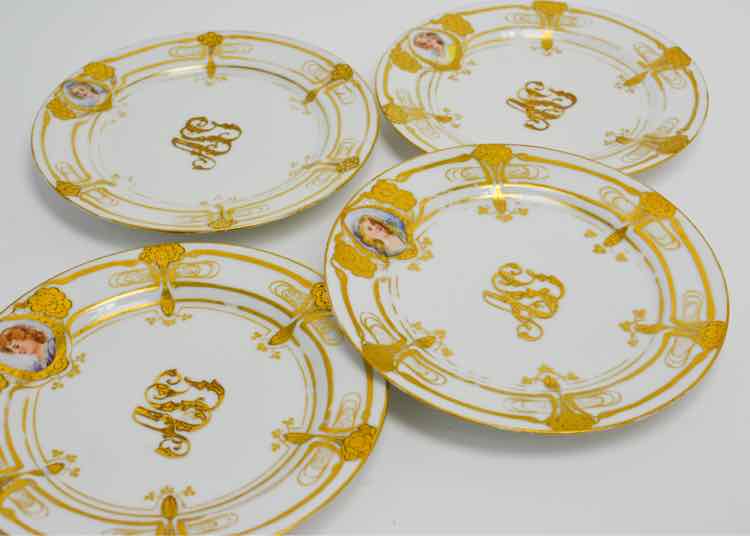 Dishware Haviland Limoges Gold Portrait