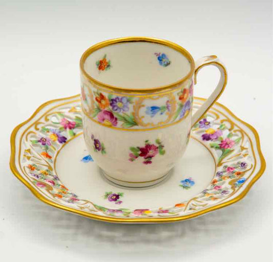 Schmann Chateau Flowers Demi Cup Saucer