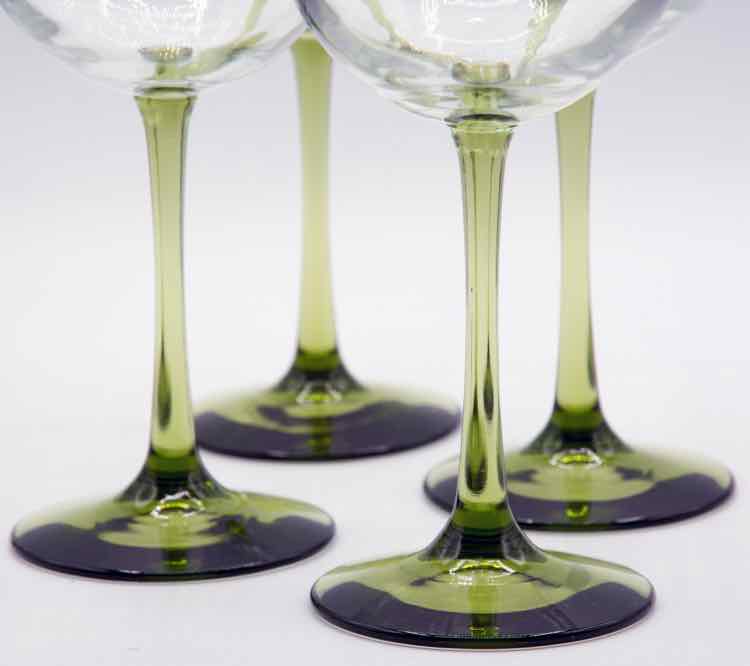 Green Wine Glasses