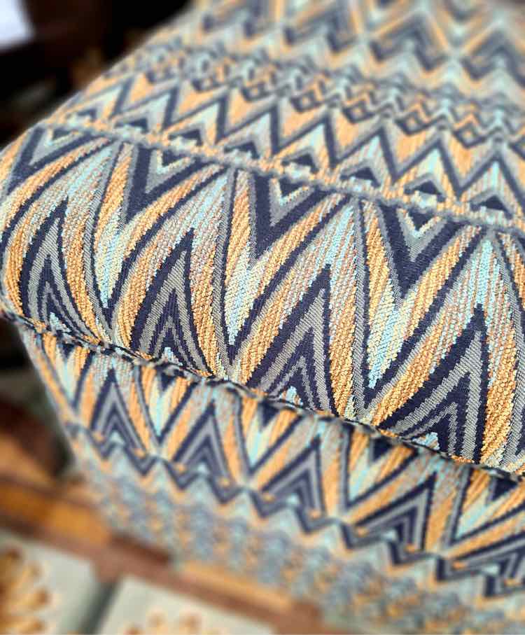 Patterned Storage Ottoman