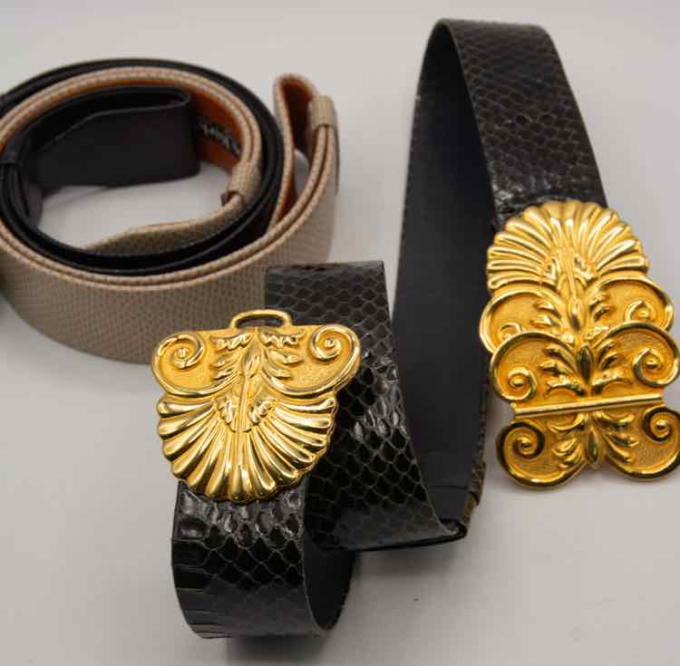 Set of 3 Reptile Alexis Kirk Belts