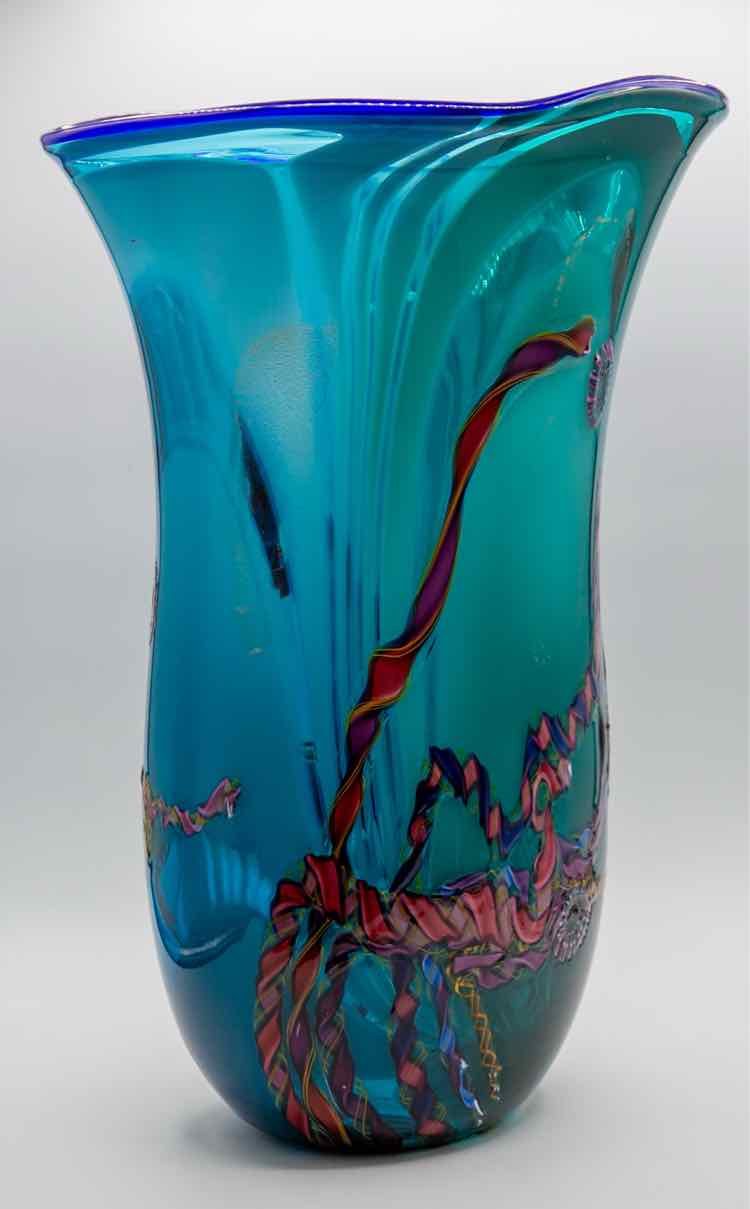 Dutch Schulze Glass Art Vase 'Signed'
