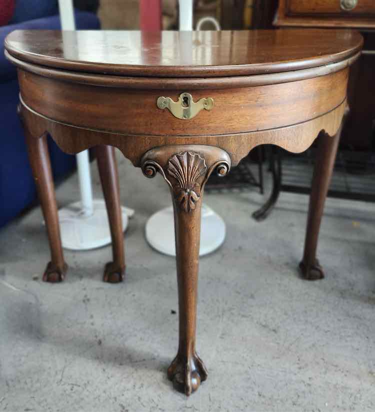 Demi Lune Claw Foot Table