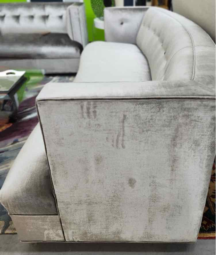Mitchell Gold Silver Couch