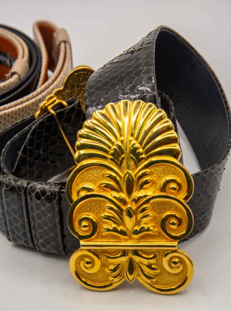 Set of 3 Reptile Alexis Kirk Belts