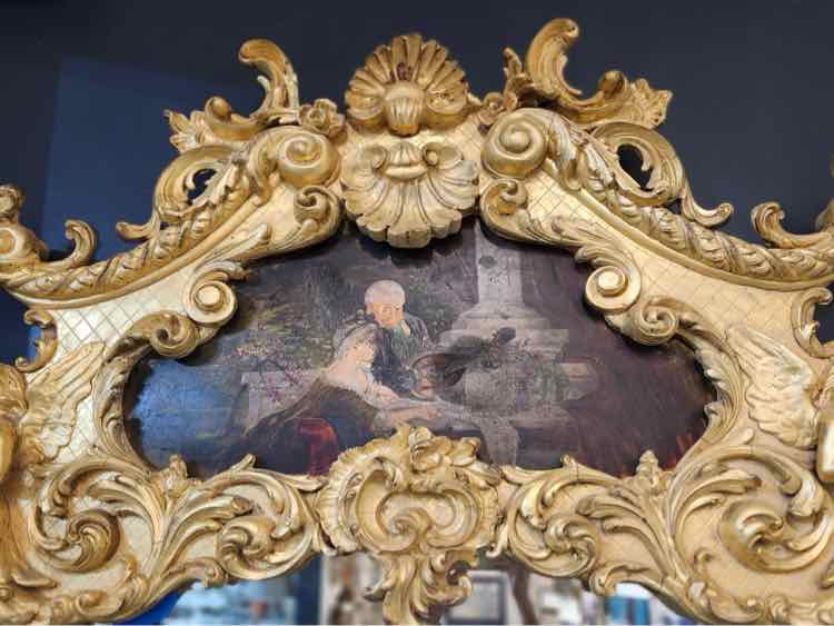 Trumeau Gold Mirror
