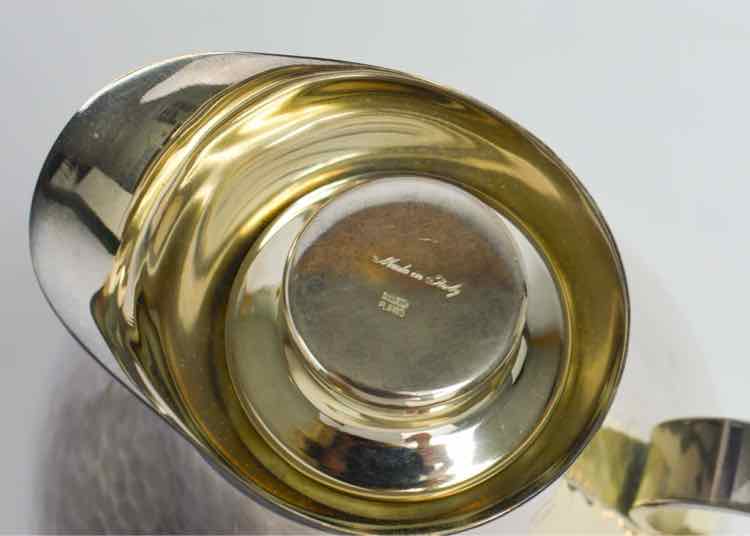 Silver Plated Hammered Pitcher