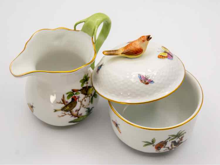 Herend Cream and Sugar