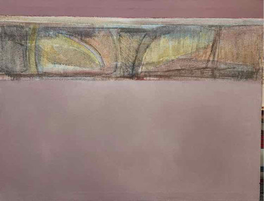 80's Lavender Abstract Torpedo Art