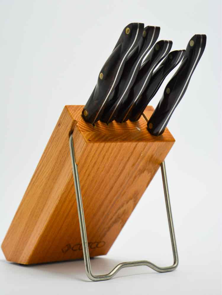 5pc Cutco Knife Set in Block