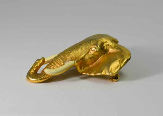 Vtg.Goldtone Elephant Pin