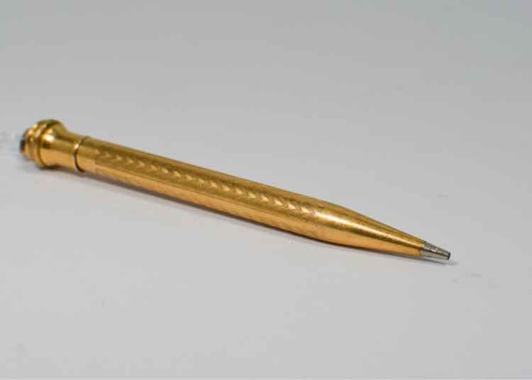 Vintage Gold Filled Lead Pencil Pendant