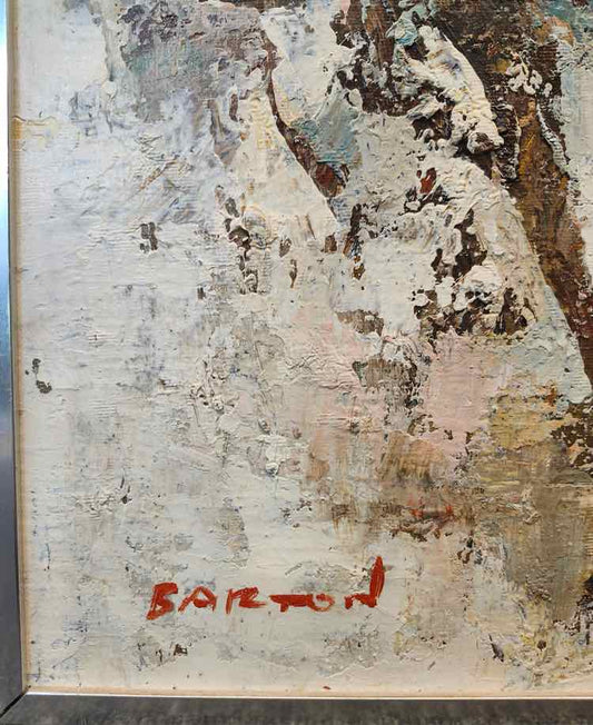 Art 'The Race' Original Oil Edward Barton