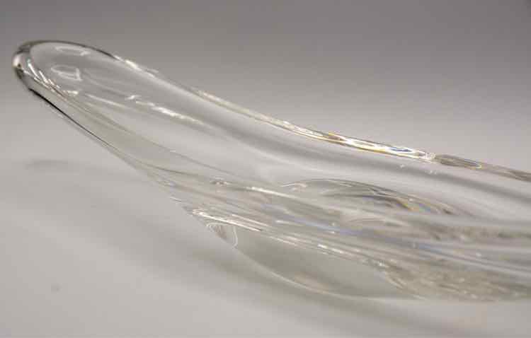 Crystal Elongated Fruit Bowl