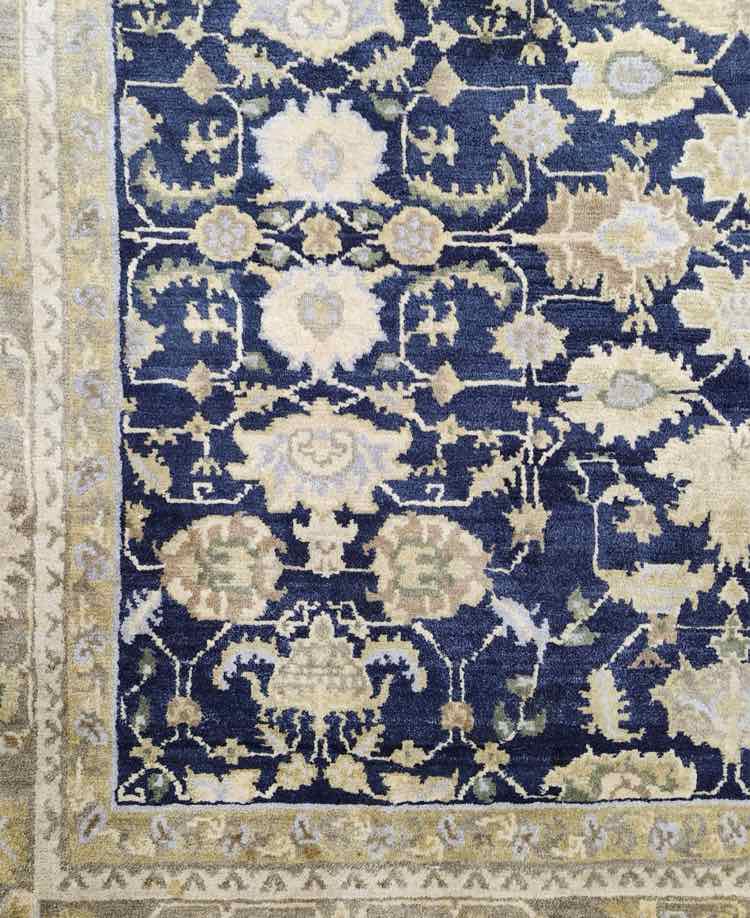 Beige/Blue/Green Tibetan Wool Rug