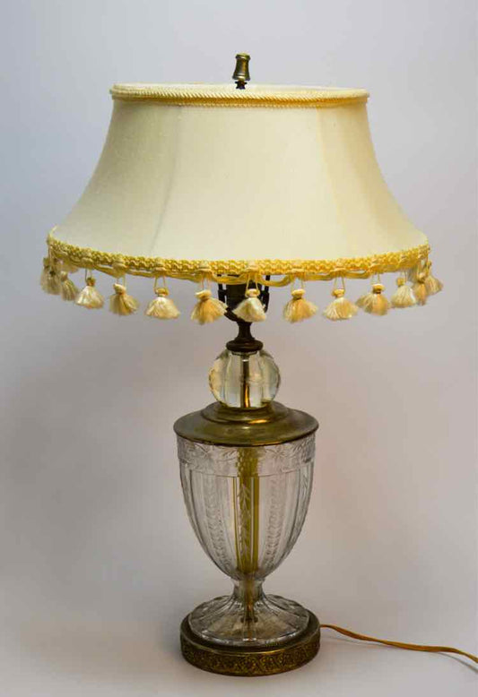 Vtg. Crystal Lamp