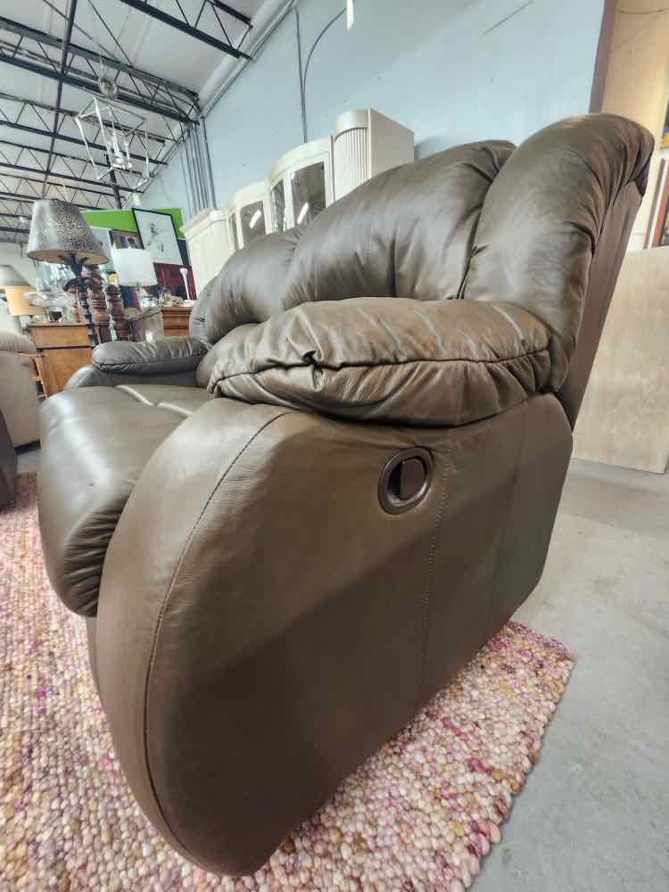 Bassett Leather Recliner Loveseat