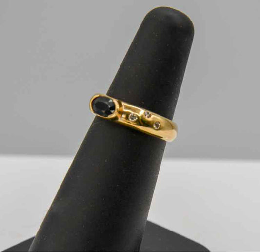 Sapphire & Diamond Ring