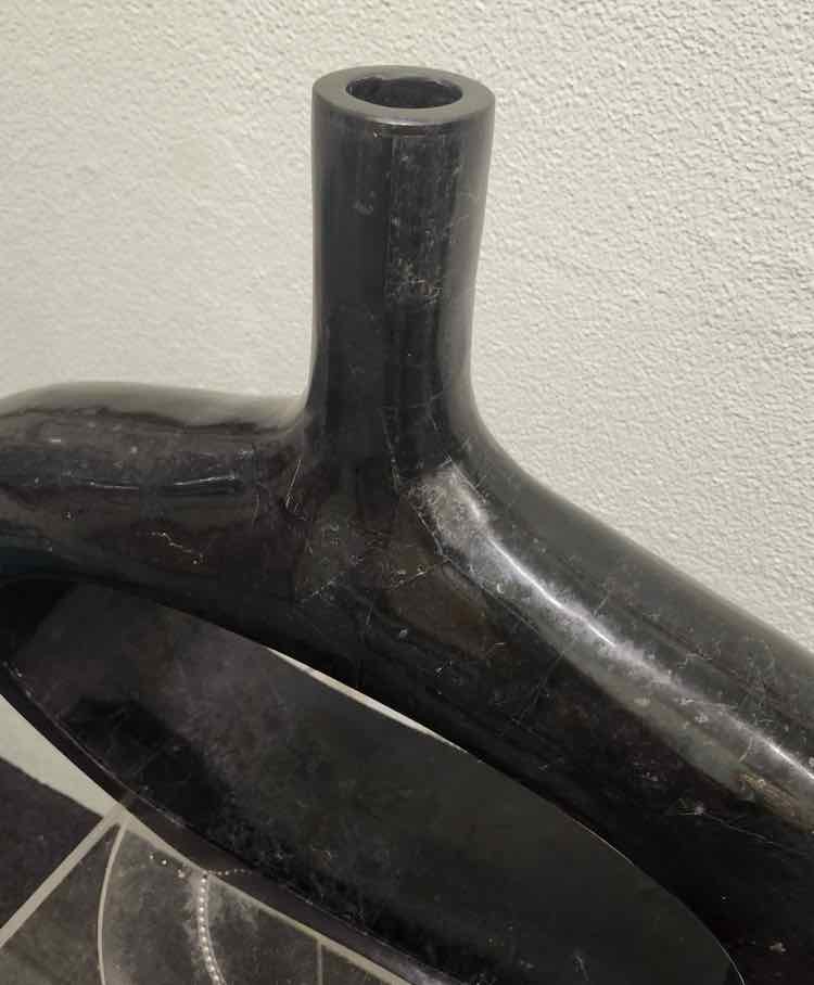 Black Art Deco Vase by Marquis Collection Beverly Hills
