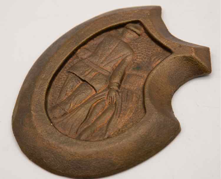 Cast Bronze Risque Ashtray