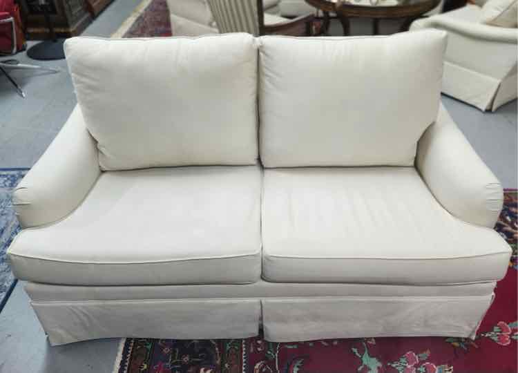 Suede Loveseat