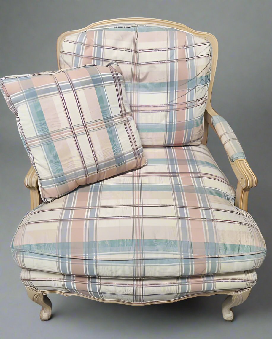 French Plaid Chair